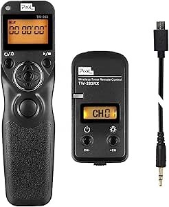 Pixel Wireless Shutter Release Timer Remote Control TW283-90 Compatible with Fujifilm GFX50S X-Pro2 X-H1 X-T2 X-T1 X-T10 X-T20 X-T100 X-E2S X-E2 X-M1 X-A3 X-A2 X-A1 X-A10 X100F X100T X70 X30 XQ2 XQ1