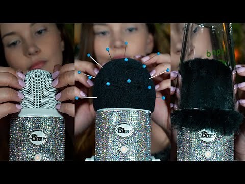 ASMR Tingly Triggers On The Mic 📍 (Needles, Scratching, Glass)