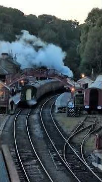 NYMR STEAM GALA: 257 Squadron departs Goathland