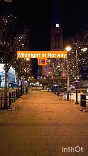 midnight walk in Arendal, Norway 🇳🇴 🥶✨🎄❄️ #viral #shorts #trending #fyp #explore #festival #bome