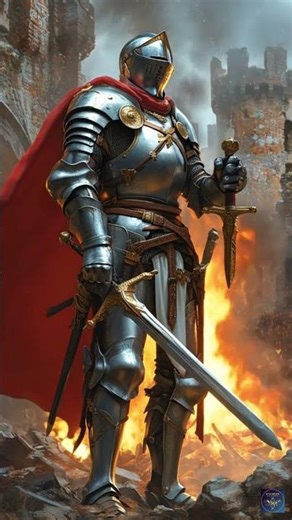 Dark Fantasy Cinematic: The Knight & The Fire (4K AI Video)