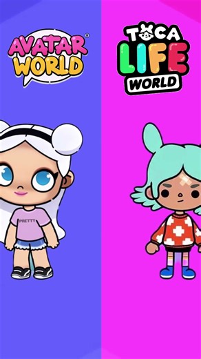 Avatar world VS Toca boca which is better #avatarworld #tocaboca #genderswap