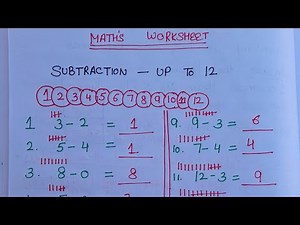 27 October 2025 KIDS MATHS II KG SUBTRACTION METHOD II MATHS WORKSHEET II