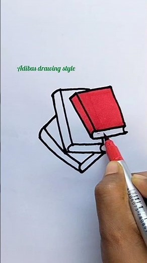 Stack of books drawing #easydrawing #latest #viralshort