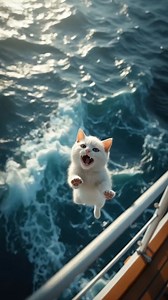 Gato Cae al MAR #gato #historiaia #cat | Anderson Javier Nunez