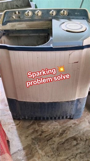 how to lg washing machine sparking problem solve | Washing Machine Spark Issue Fix at Home || BABLU