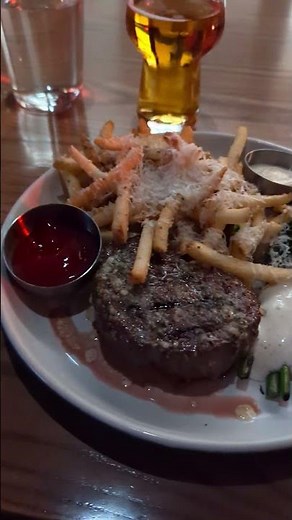 JOEY Manhattan Beach - 7 oz top sirloin with truffle fries. 🍟🥩🌊