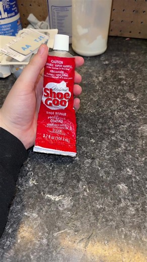 Prepare this boot for a tuff toe with me!! We always recommened to get tuff toe when the boots are brand new, but sometimes we have situations like this that need fixed. This is how we glue down the materials to make the tuff toe adhere better and not drip into the gap! #tuff #angie #boots #cleantok #asmr #feetcare