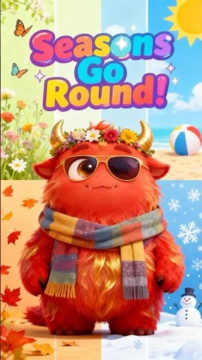 Sing Along to Spring Summer Fall Winter Song 🎵 #WeatherSong #EducationalVideos