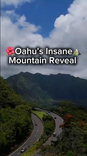 Epic Drone Reveal of Oahu’s Stunning Ko’olau Mountains 🌺🏔️