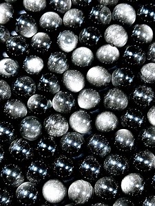 AAA Natural Silver Obsidian Gemstone Bead 6mm 8mm 10mm 12mm Round Bead, Gorgeous Black Silver Sheen Bead, Excellent Quality Full Strand 15.5 - Etsy