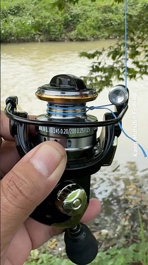 How to to put line on a spinning reel #fishing #fishingknots #tutorial