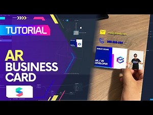 Creating business cards with Augmented Reality | Spark AR Tutorial
