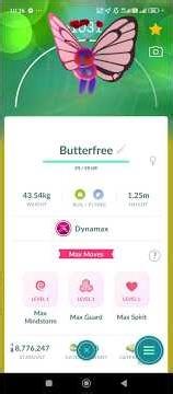 PoGo - Evolved my highest IV Dynamax Caterpie all the way to Butterfree #pogo #evolution #dynamax