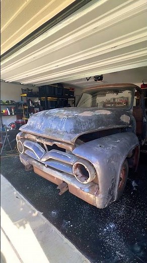 1955 Ford F100 Restoration Project #ford #trucks #vintage #hotrod #classictrucks #trucksdaily
