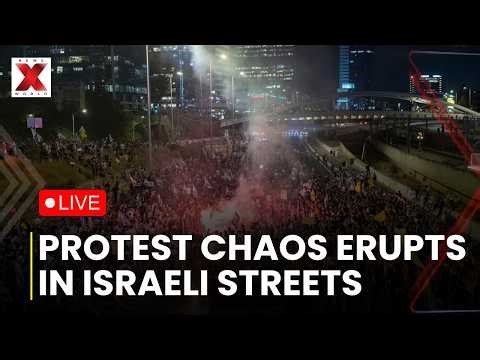 Israel Protest LIVE : Israeli Protesters Clash With Police During Anti War Demonstration | NXWr