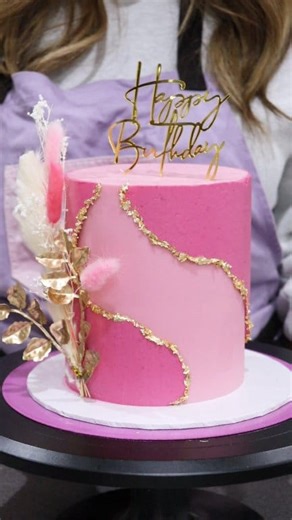 8.1K views · 58 reactions | Wavy Fault Line Cake! Made using my 5 inch frost form kit and mock ganache (buttercream for the fault line) - Use code FROSTLOVE10 for 10% off at frostform.com checkout  #faultlinecake #pinkcake #cake #cakedecorating #cakedesign #cakeideas #frostform | Loveisbakeable | Facebook