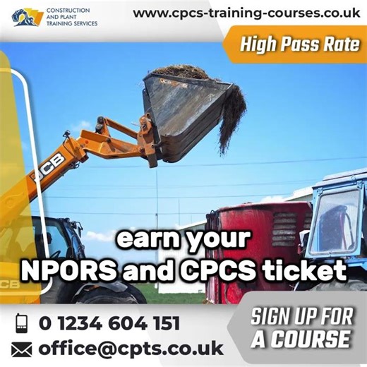 Professional Telehandler Operator Courses | CPCS and NPORS Approved