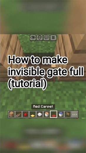 Minecraft invisible barrier gate Tutorial