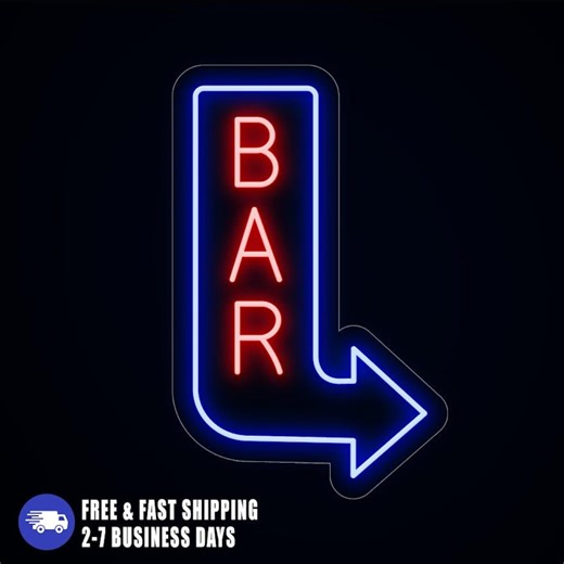 Custom LED Neon Bar Sign, Personalized Bar Decor, Home Bar Neon Light, Custom Name Sign, Pub Wall Art, Business Neon Sign - Etsy