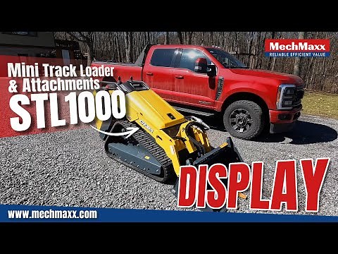 Demonstration of MechMaxx Mini Skid Steer Stand On Compact Track Loader CROBA STL1000