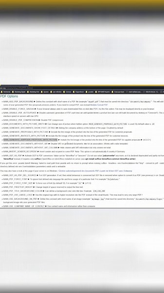 Dolibarr: Guía Completa de Opciones PDF (Picture 1,2,3) #shorts