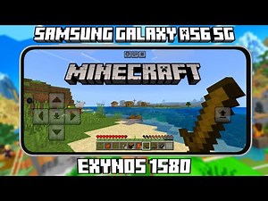 Minecraft test on Samsung Galaxy A56 5G + with Vibrant Visuals | Exynos 1580 | 8/256GB (Gaming Test)