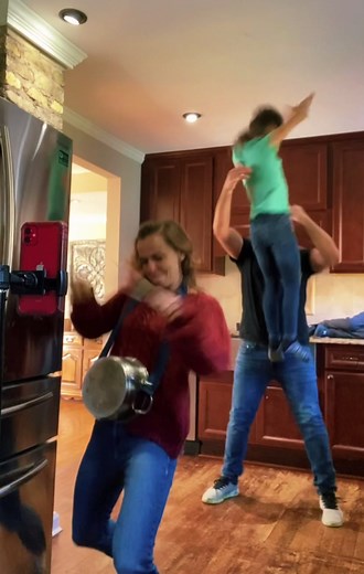 Family Dance Fun at Nicola's House