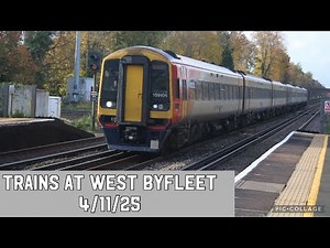 Trains at West Byfleet - 4/11/25