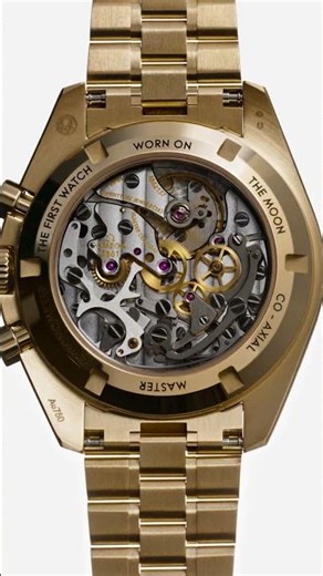 The Moonwatch. Now in 18K Moonshine™ Gold | OMEGA