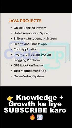 Top Java Projects for College & Resume 🔥