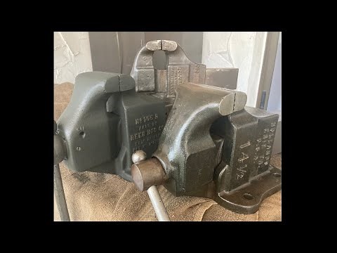 Who made the best vintage US bench vises? Comparing a Reed R, Hollands & Columbian (part 1 of 2):