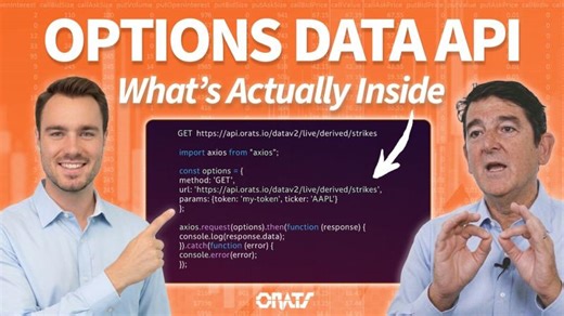 Structured Options Data with ORATS API | Option Research Technology Services (ORATS) posted on the topic | LinkedIn
