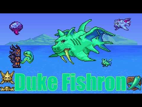 Duke Fishron Boss Fight | Master Mode | - Terraria
