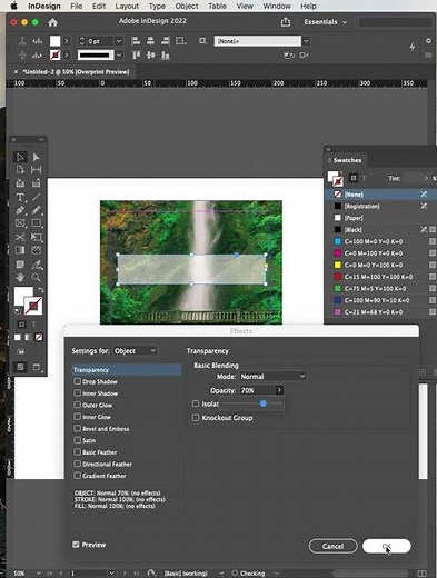 Transparency | Adobe indesign #tricks #indesign #design