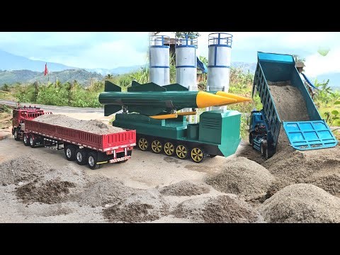 RC Truck Transports Materials, Missile Base Construction Project
