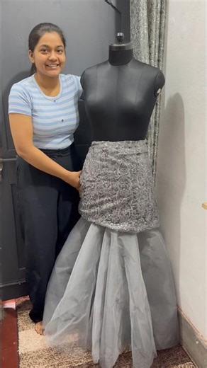 Part- 2 Mermaid Outfit From Scratch ✨ #shorts #youtubeshorts #ashortaday #mermaid #outfit #scratch