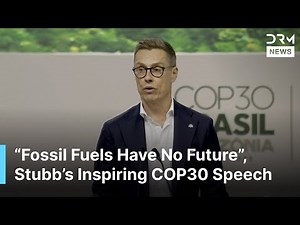 Finland’s President Alexander Stubb Delivers Powerful & Inspiring Climate Message at COP30 | AQ1B