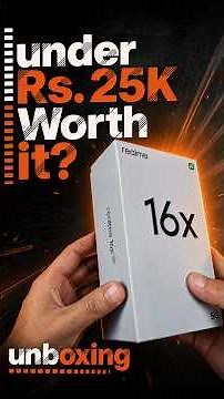 Realme 16X Unboxing and First Impressions : Glory White Edition