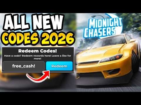 *NEW UPDATE* ALL CODES IN MIDNIGHT CHASERS HIGHWAY RACING ROBLOX 2026! MIDNIGHT CHASERS CODES