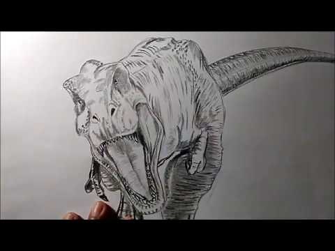 Draw Tyrannosaurus Rex (T-Rex) Dinosaurs