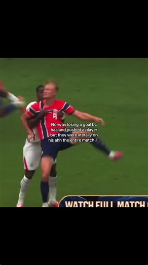 England can physically hold him back but he can’t push them off him okay . . . . . . . . . . . . . . . . Tags: #worldcup #football #haaland #england #fyp World Cup Norway vs England unfair England holding haaland back Norway disallowed goal Jude Bellingham Harry Kane erling braut haaland sorloth not passing to haaland Viking row fyp for you page football soccer viral