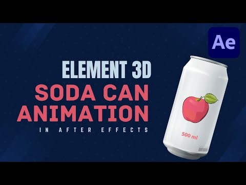 Element 3D Soda Can Animation in After Effects
