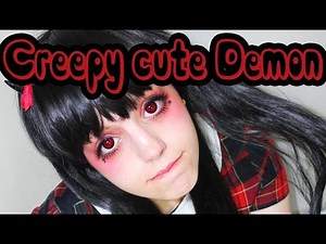 Creepy Cute Demon Makeup Tutorial for Halloween