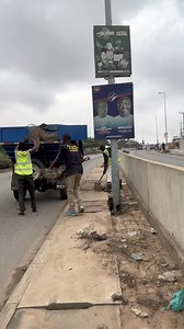 GOOD NEWS UPDATE: After my evening rant about the mess that those clearing the pavements left on our roads at Ablekuma Fanmilk to Anyaa N.I.C, authorities have responded and acted. The weed debris and Sand are being cleared this morning. Kudos to those in charge! | Arnold Mensah Elavanyo