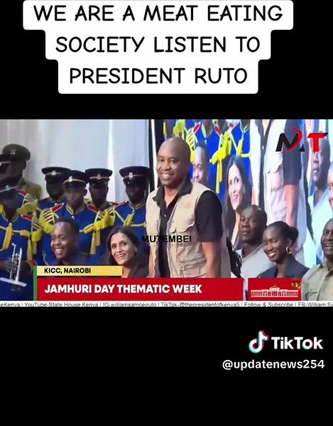 #WE ARE A MEAT EATING SOCIETY LISTEN TO PRESIDENT RUTO#news #foryou #goviral #fyp