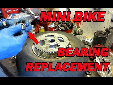 How to replace mini bike wheel bearings