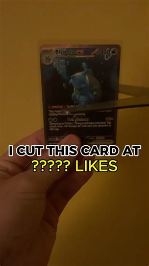 I CUT THIS POKEMON CARD AT 1000 LIKES!!!! 🤪🤪#pokemon #myteamforscarletandviolet
