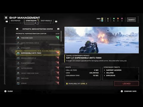Helldivers 2 - All Unlockable Stratagems & Ship Module Upgrades (Timestamps In Description)