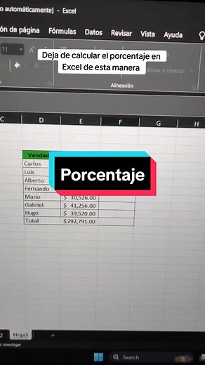 Domina los porcentajes en Excel con este SUPER tip